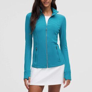 NWT Lululemon Define Jacket *Nulu, Sz 6, Hawaiian Blue/Mirror Silver